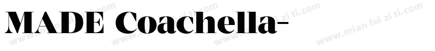 MADE Coachella字体转换